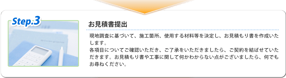お見積書提出