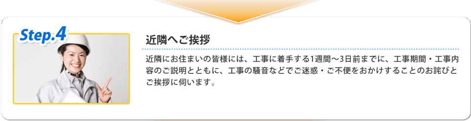 近隣へのご挨拶